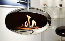 chimenea para colgar en pared