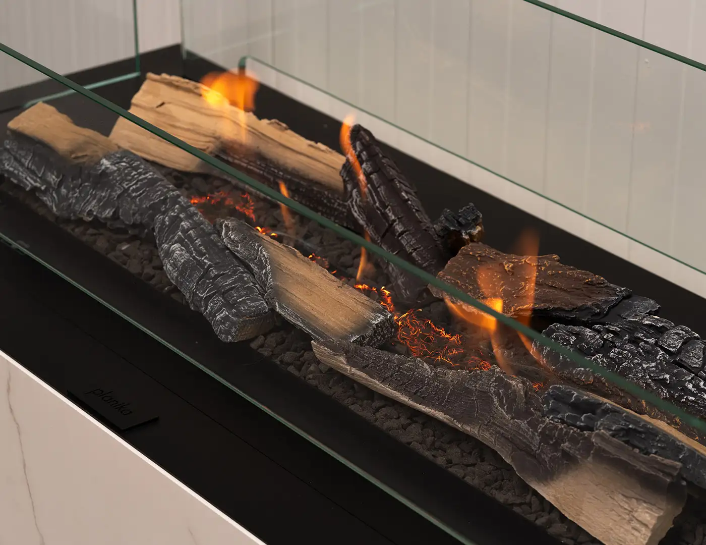 Troncos cerámicos decorativos para chimeneas de bioetanol