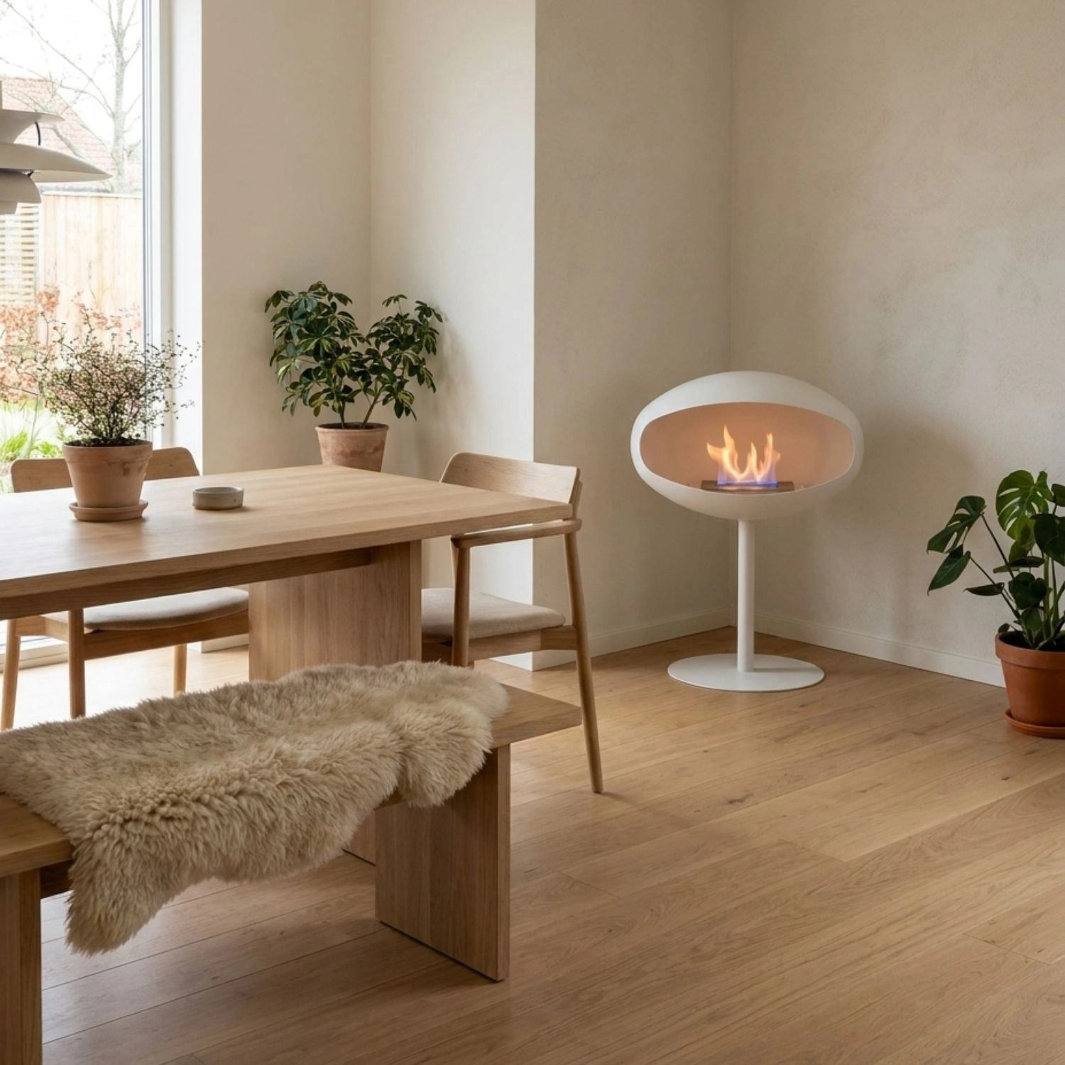 Cocoon Pedestal - Blanco