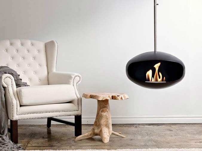 chimenea colgante techo