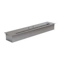 Quemador de bioetanol alargado de 60 cm ScandiFlames en acero