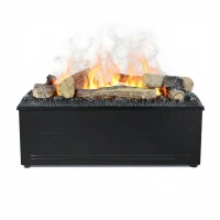 AquaFire Base 60 Logs de ScandiFlames Electric, rejilla decorativa con efecto de llama por vapor de agua, sin emisi&oacute;n de calor