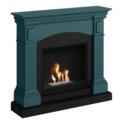 Chimenea de bioetanol Mors Turquesa con diseño moderno y elegante