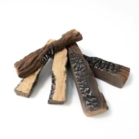5 troncos de madera cerámica para decorar tu biohogar. Decoración sólo pesan 0,5 kg.