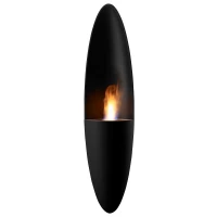 Safretti Prometheus PB - negro Chimenea de bioetanol con diseño moderno para el hogar