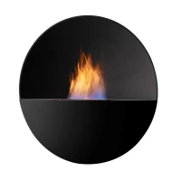 Safretti Prometheus RB - negro Chimenea de bioetanol con diseño moderno para el hogar