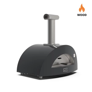 Horno de pizza de leña Moderno 2 Pizzas Alfa Forni en color gris