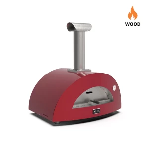 Horno de pizza de leña Alfa Forni Moderno 2 Pizzas rojo