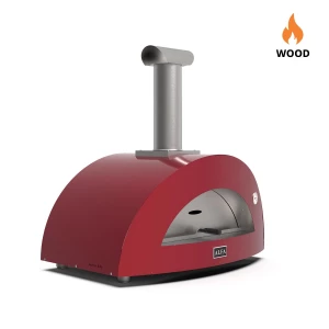 Horno de pizza de leña Alfa Forni Moderno 3 Pizzas rojo