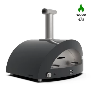 Horno de pizza híbrido Alfa Forni Moderno 5 Pizzas gris