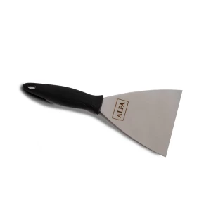 Espátula para pizza Alfa Forni en acero y negro
