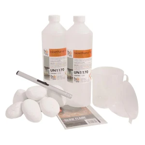 Kit de Decoraciones 3 ScandiFlames en blanco para chimeneas de bioetanol
