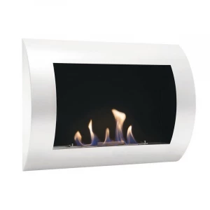 Chimenea de bioetanol Ocean blanca de pared ScandiFlames