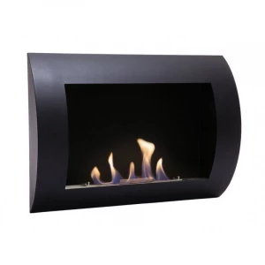 Ocean Chimenea de Bioetanol de Pared Negro ScandiFlames