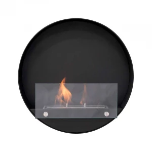 Chimenea bio redonda para pared