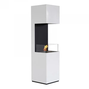 Chimenea de bioetanol independiente blanca de ScandiFlames