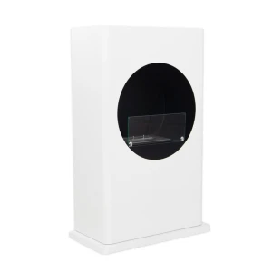 Chimenea de bioetanol portátil blanca de ScandiFlames de pie
