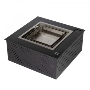 Bio quemador a control remoto cuadrado 50 cm - chimenea para decorar el hogar
