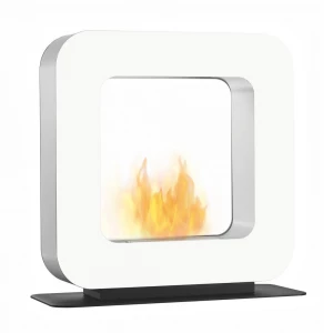 Safretti Curva ST - blanco Chimenea de bioetanol con diseño moderno para el hogar