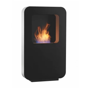 Safretti Curva XL - negro Chimenea de bioetanol con diseño moderno para el hogar