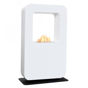 Safretti Curva XT - blanco Chimenea de bioetanol con diseño moderno para el hogar