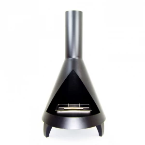 Salem - Chimenea de bioetanol estilo estufa de leña en acero negro de ScandiFlames