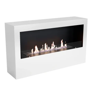 Chimenea de Bioetanol para Suelo en Blanco de ScandiFlames