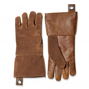 Guantes para parrilla de cuero marrón - Stuff Design