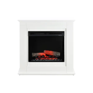 Unity de Dimplex - Chimenea eléctrica con marco blanco