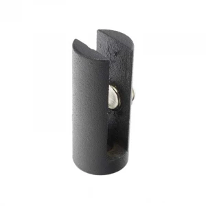 Soportes negros para el cristal de seguridad - Fácil y cómodo. Reduce el riesgo a fuego.