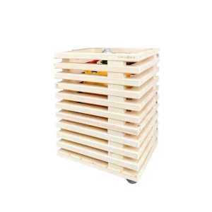 Cubierta para botella de gas de madera clara de Kabeltromlen