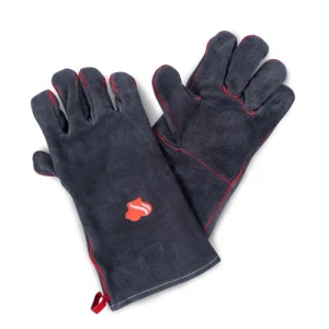 Guantes grises de cuero de Le Maître para cocina exterior