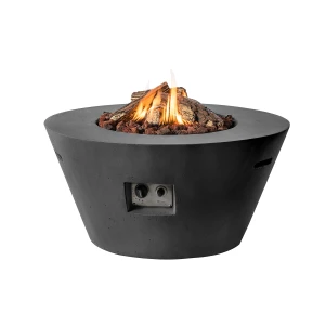 Mesa Cocoon Cone Negra de Happy Cocooning para exteriores
