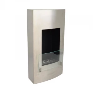 Chimenea de bioetanol vertical de acero inoxidable ScandiFlames