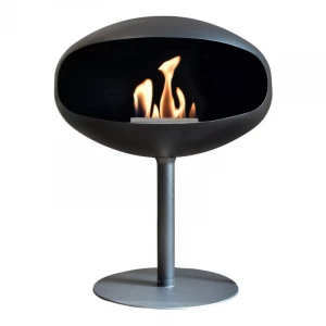 Pedestal Cocoon en negro con base negra