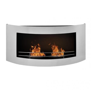 Chimenea de bioetanol con marco redondo de ScandiFlames