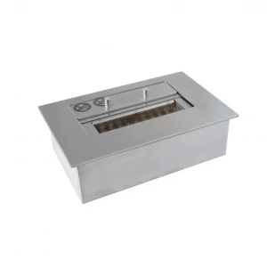 Quemador de bioetanol manual ScandiFlames de 1,2 litros en acero.
