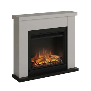 Chimenea eléctrica Frode de TAGU en beige con diseño elegante
