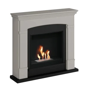 Chimenea de bioetanol Hals Beige con diseño elegante y acabado sofisticado.