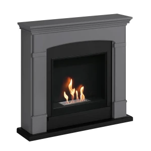 Chimenea de bioetanol Hals Gris moderna y elegante