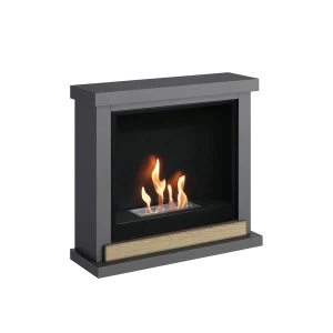 Chimenea de bioetanol Skagen Gris con elegante diseño moderno