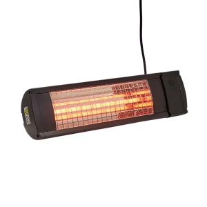 Calefactor exterior HEAT1 ECO High-line 1500W negro montado en pared