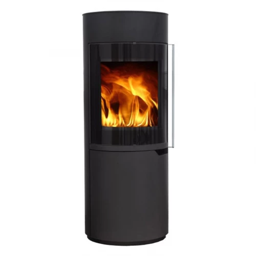 Vento Enya 120 | Estufa de fuego y diseño en forma de tubo Estufa de fuego para suelo con forma vertida de estufa clásica Vento Enya 120