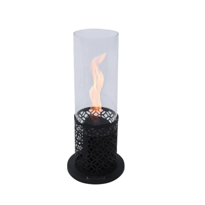Vornado Elementi Fires - Biochimenea de sobremesa | Ver más Vornado Chimenea Bioetanol de mesa de Elementi Fires, diseño compacto en negro con vidrio templado, ideal para interiores y exte