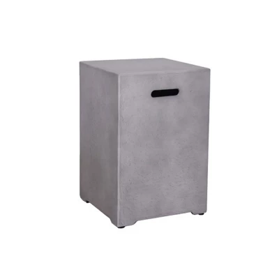 Carcasa para chimeneas Hestia, Agni y Odin en gris Caja gris para bombona de gas, para mesas Hestia, Agni y Odin en gris | Bioetanol-chimeneas.es