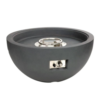 Osaka Fire Pit - Chimenea de Gas para Exterior | Compra Aquí Osaka Fire Pit - Chimenea de gas para exteriores en negro y gris oscuro