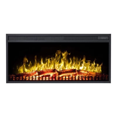 Chimenea LED clásica alimentada por electricidad LED classic insert chimenea eléctrica - 102cm de longitud. Perfecta para decorar.