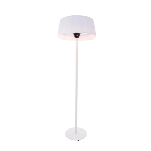 Smart og raffineret stående terrassevarmer i hvid | Biopejs-shop.dk Artix blanco 2100 watt Calefactores de patio eléctricos