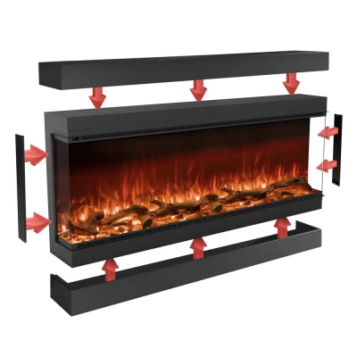 Kit de marco para chimenea eléctrica Planika Astro | Ver más Planika Astro Kit de montaje