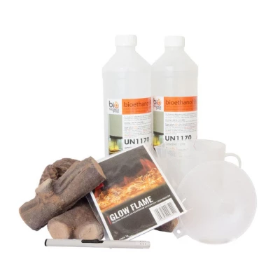Paquete biodecoración Kit de decoraciones 2 de ScandiFlames para chimeneas de bioetanol